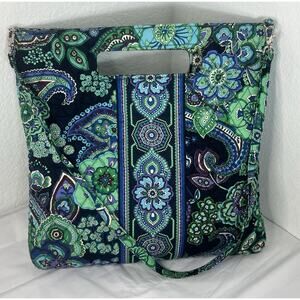 Vera Bradley TOTE BLUE RHAPSODY 2009 Reversable Limited Edition 14x14 BOHO‎